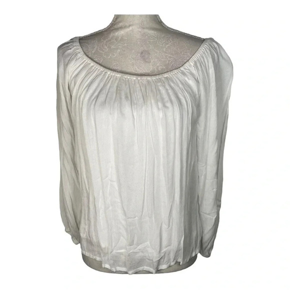 New‎ Hollister Off The Shoulder White Blouse size M - Picture 1 of 4